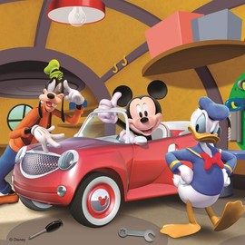 Ravensburger 9247 Mickey & Friends Micky Maus Dreifach-Puzzle, 3 x 49 Teile