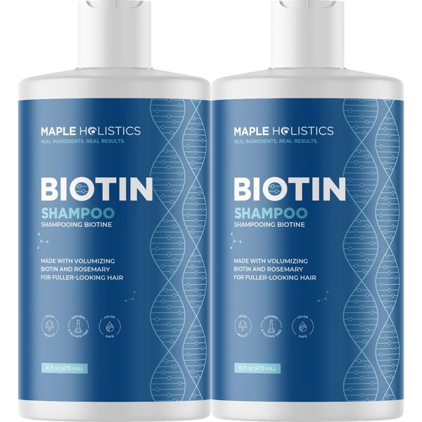 Maple Holistics Rosemary and Biotin Shampoo for Thinning Hair -