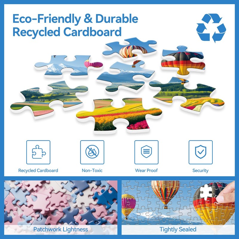 2000 Piece Puzzle for Adults – Colorful Hot Air Balloons