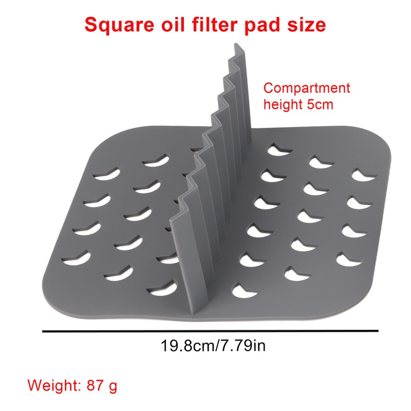 Square Air Fryer Silicone Baking Pan with Silicone Mat Air