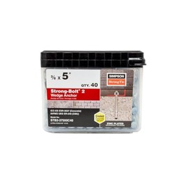 Simpson Strong-Tie STB2-37500C40 Strong-Bolt 2 — 3/8 in. x 5 in. Wedge Anchor (40-Qty)