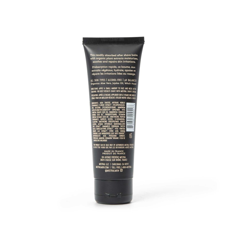 Mistral Bourbon Vanilla Post Shave Balm | Soothing Aftershave for