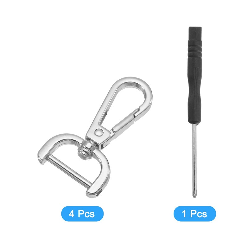 QUARKZMAN Pack of 4 Swivel Carabiner Hooks with Swivel 20