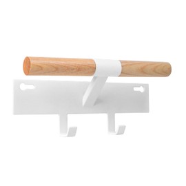 EX-SPACE Bag Hanger, Backpack Hanger, Color Box Side, Bag Hanger, Bag Hook, Bag Storage, Kids, Hanger, Easy Installation, Approx. 10.2 x 2.6 x 4.3 inches (26 x 6.5 x 11 cm), White