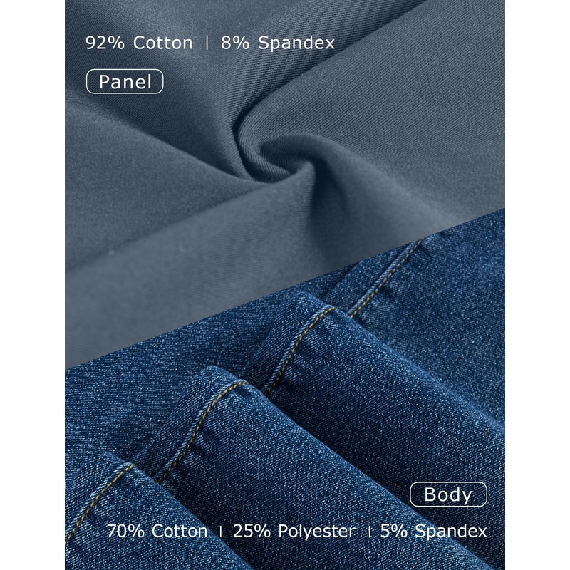 fitglam Women's Maternity Jean Shorts Over Belly Pregnancy Denim Shorts