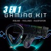 Multilaser Teclado Mouse Y Audífonos Gamer Ergonomico Con Luces Led