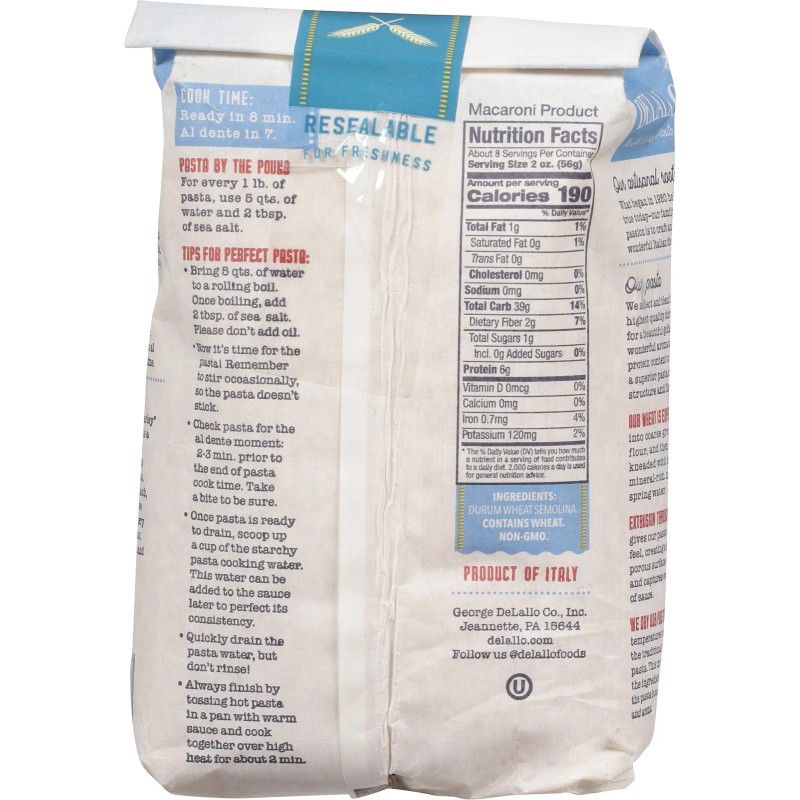 DeLallo Orzo #65 16 oz (Pack of 12)