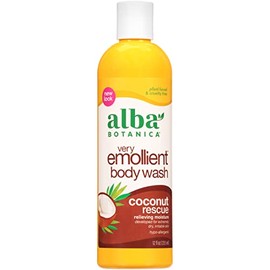 Alba Botanica Very Emollient Coconut Rescue Body Wash, 12 fl oz