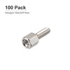 DTGN 4#-40x5x8mm (DxHLxML) - Latón Hexagonal Separador - 100 Paquete