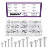 Swpeet 300 Pack M4 M5 M6 × 10mm 14mm 20mm