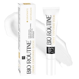 BIO ROUTINE Eye Contour Cream Hyaluronic Acid for Bags and Dark Circles Men Women Anti-Wrinkle Moisturising Revives for a Youthful Look