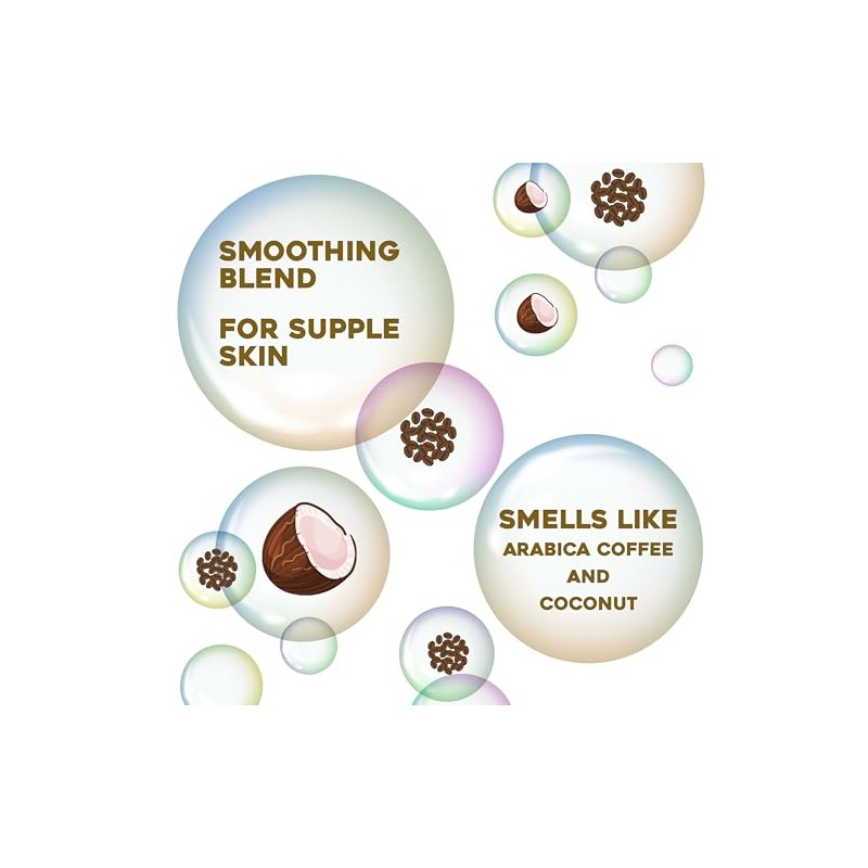 OGX, Body Wash y Exfoliante de Coco y Café, 577