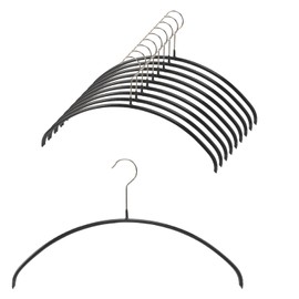 MAWA German Non-Slip Hangers, Economic, 40P, Black, Set of 10, 10-Year Warranty