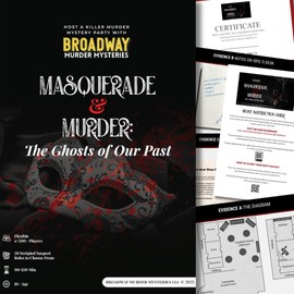 Masquerade and Murder: Ghosts of Our Past | Masquerade Murder Mystery Game | Flexible 4-20+ Players | Physical Game Kit