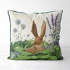 Kelly Stevens-McLaughlan, Rabbit in a Cabbage Patch # 5 Cushion