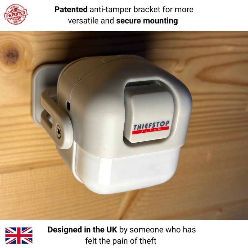 ThiefStop Shed Alarm & Home Security Motion Sensor