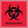 Biohazard Stickers Sign 4" X 4" Waterproof Biohazard Warning Label，Use