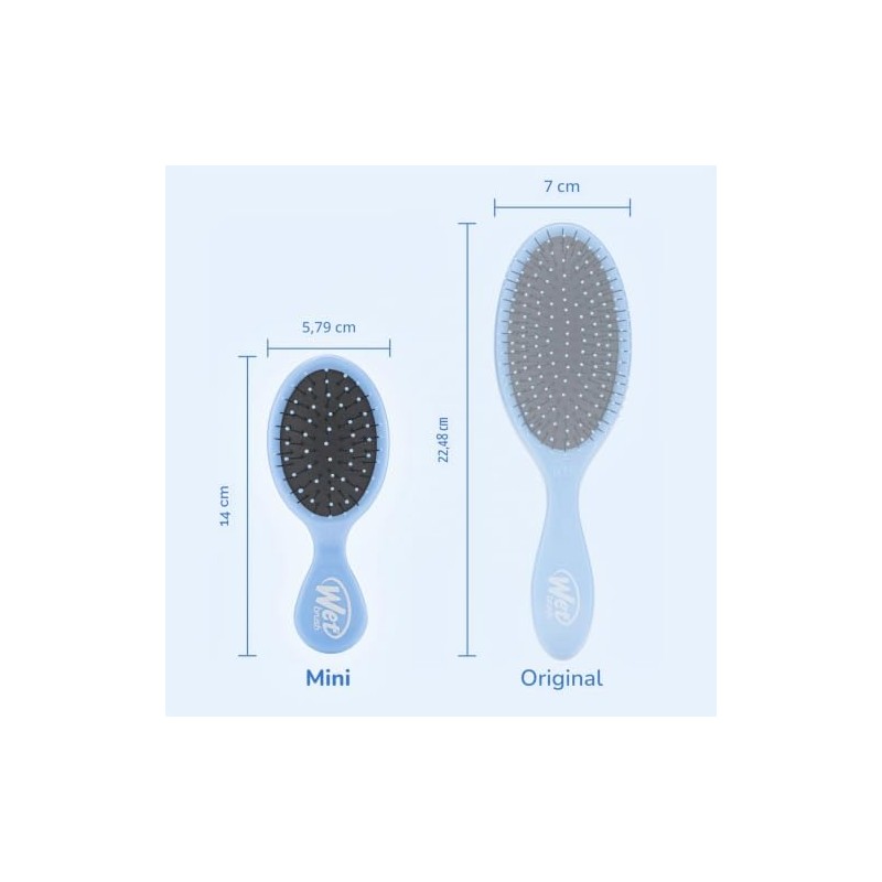 Wet Brush Mini Detangler Cepillo Desenredante de Viaje Azul Cielo