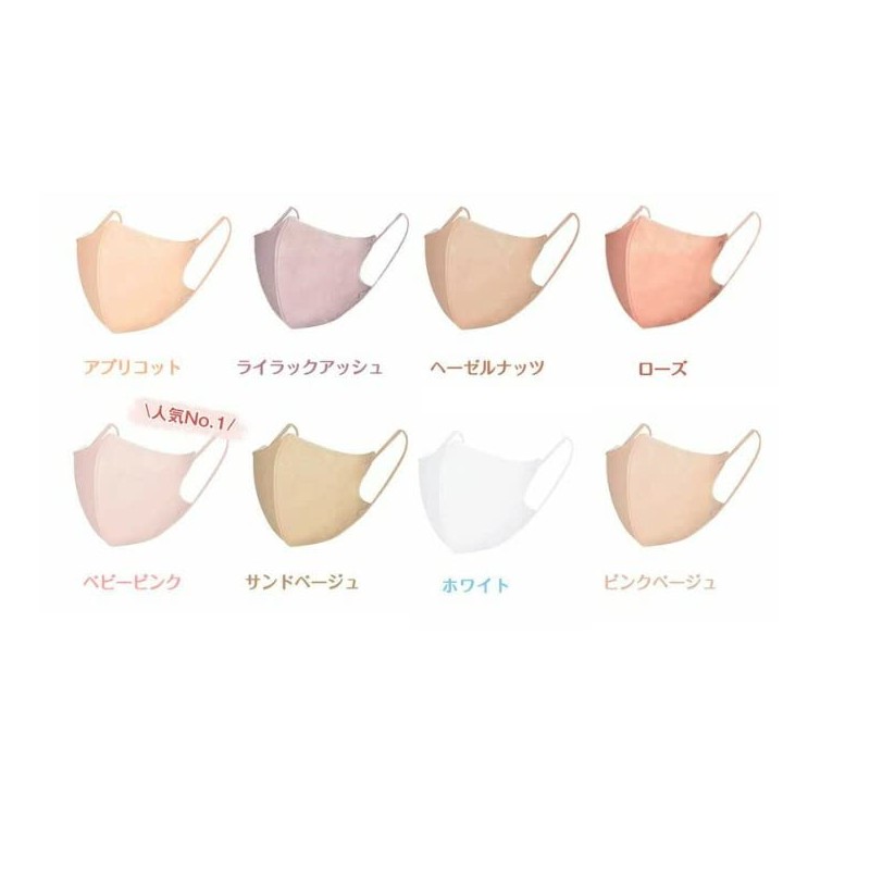 【2023夏用・通気性改良・超薄】20枚 CICIシシベラ クール 3Dマスク Bタイプ 涼しいマスク ひんやり 立体マスク 11色 小顔