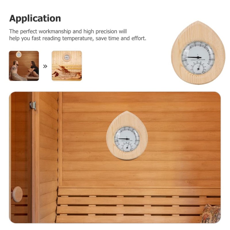 BESPORTBLE Indoor Temperature Gauge Room Temperature Meter Wall Thermometer Thermohygrometer