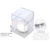 Square Acrylic Display Case | Guys Lacrosse Ball Holder |