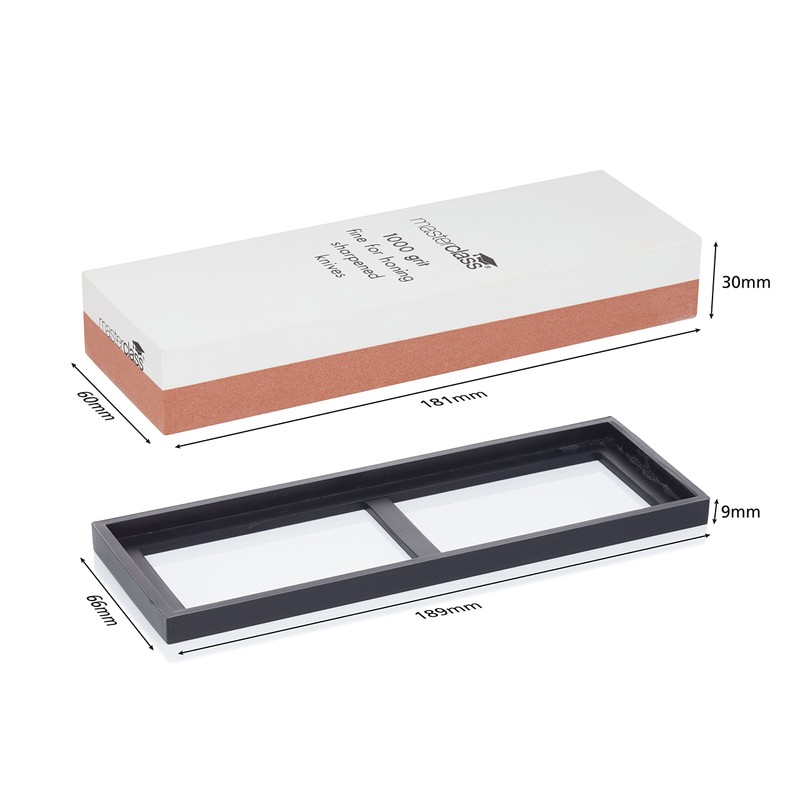 MasterClass Combination Whetstone, 18 x 6.5 cm (7" x 2.5")