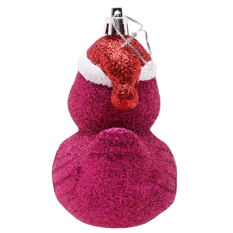 Christmas Concepts® Pack of 2-110mm (4.3") Hot Pink Glittery Festive