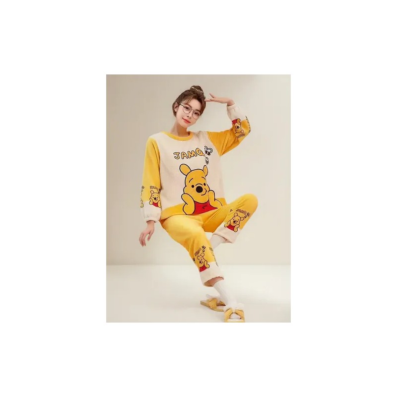 Pijama Afelpada Dama De Caricaturas Personajes Peluche Moda