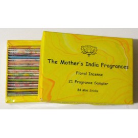 Mother's India Fragrances - 21 Frg. NagChampa Box MiniSampler (4 Sticks Each)