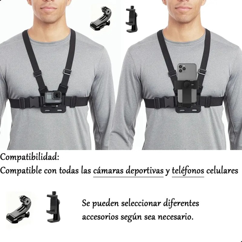 Gopro Arnes Para Pecho Pechera Chesty Goprofácil De Instalar