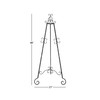 Deco 79 Metal Scroll Display Easel Large Adjustable 3 Tier