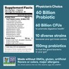 Physician's CHOICE Advanced Gut Health Bundle: 60 Billion Probiotics 30ct