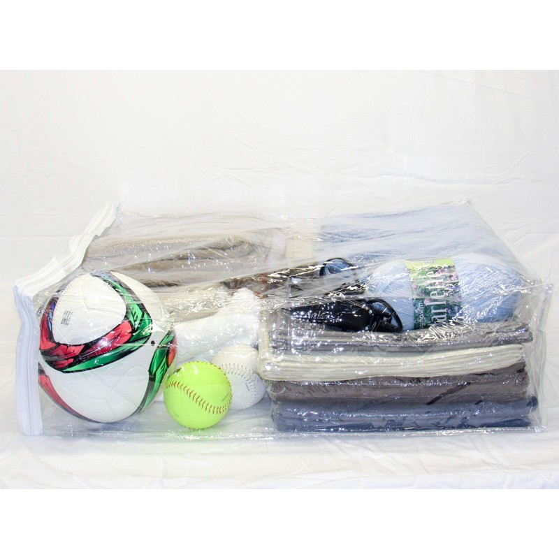 Clear Vinyl Zippered Storage Bags 24 x 27 x 7