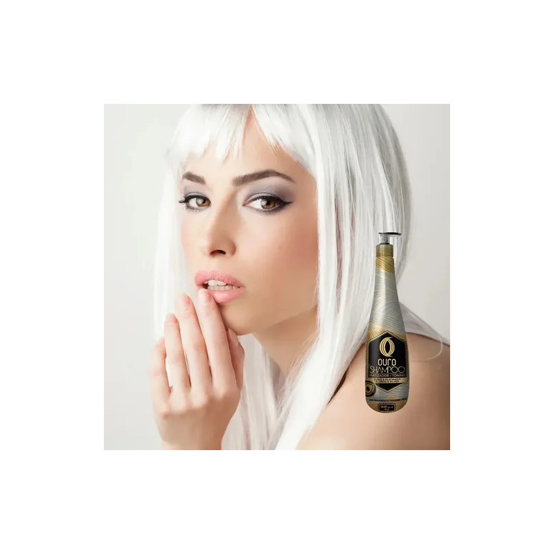 Shampoo Gris Plata Silver Matizador Cabello Pelo Ouro 900 M