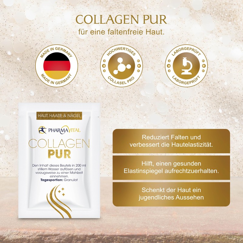 PharmaVital CollagenPur - Collagen Sachets - Pack of 30 -