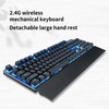 MOTOSPEED 2.4GHz Wireless/USB Wired Mechanical Keyboard 104Keys Led Backlit Brown