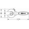 KS Tools 104.5022 Ratchet pipe cutter, 8-23mm