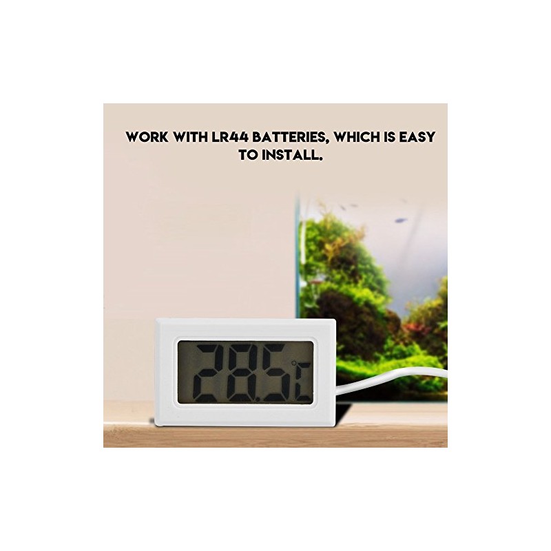 Zerone Termómetro Digital LCD para Congelador y Frigorífico, Multiusos, Alta
