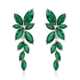 EVER FAITH Women's Earrings in Marquise Cut with Zirconia Elegant Crystal Earrings Clear Silver Tone, Cubic Zirconia, Cubic Zirconia