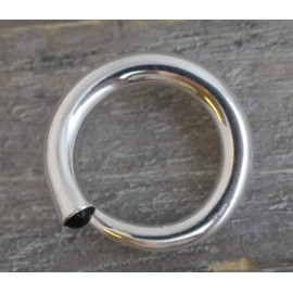 Onyx Sterling Silver Ring US Size 6 / Diameter 16.5