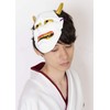 Party City Japanese-Style Folk Art Mask, Hannya Female Demon, White