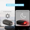 Toulifly Solar Power Car Alarm LED Light, Red, Remote Control,