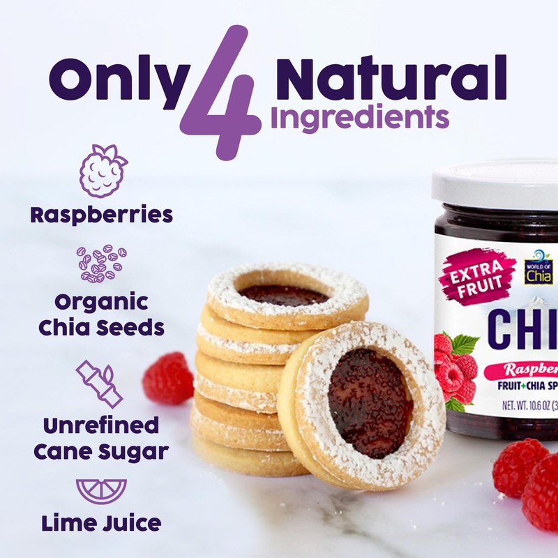 World of Chia Extra Fruit Chia Seeds Jam Variety Pack