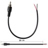 Jienk 4PCS 24AWG 1FT RCA Male to Speaker Wire Pigtail