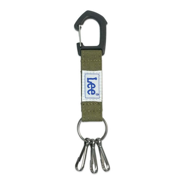Finplus 0520655 Lee Cordura Recycled Polyester Carabiner Key Hook, Khaki