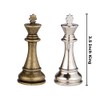 Neptune Silver and Bronze Metal Chess Pieces with 3.5 Inch