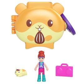 Polly Pocket Pet Connects HHW29 Hamster Micro Playset Figurine + Animal + Accessory