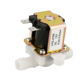DC 12V Solenoid Valve, OD 12mm Normally Closed Electromagnetic Switch Water Inlet Flow Switch Solenoid Valve