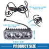 A ABSOPRO Car LED Daytime Running Light Bar 3.4Inch Bumper