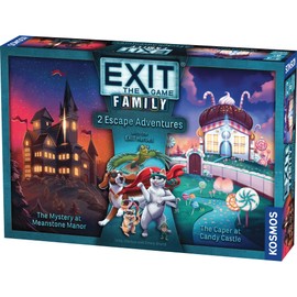 Thames & Kosmos EXIT: Family Heroes, 2 Escape Room Card Games, Family Games for Game Night, Escape Room Fun for the Whole Family, For 2 to 4 Players, Ages 8+